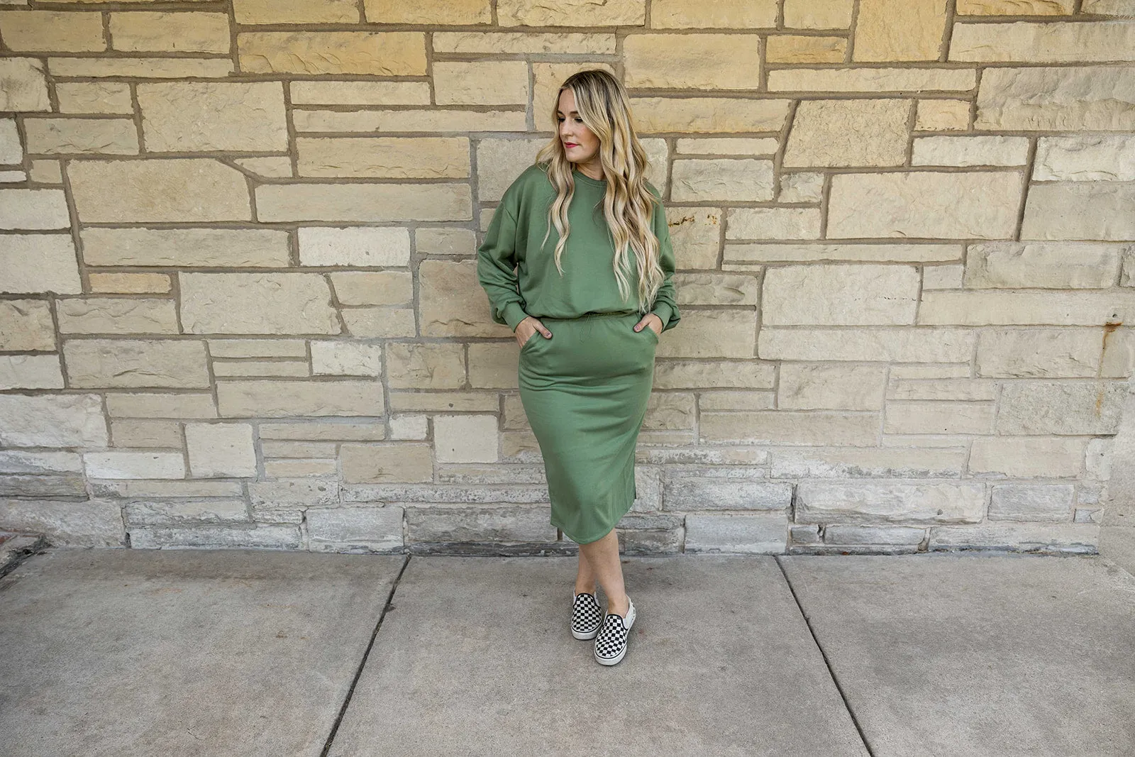 skylar top in pistachio