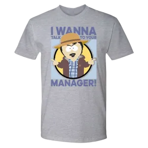 South Park Randy Talk to Your Manager Unisex Crew Neck T-Shirt