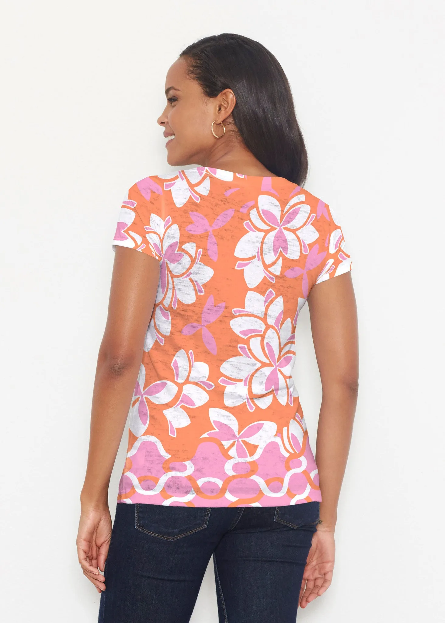 Squiggles Pink (20341) ~ Signature Short Sleeve Scoop Shirt