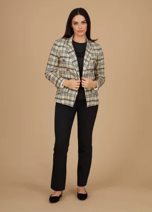 Steely 1 Button DB Jacket - Bur Plaid: FINAL SALE