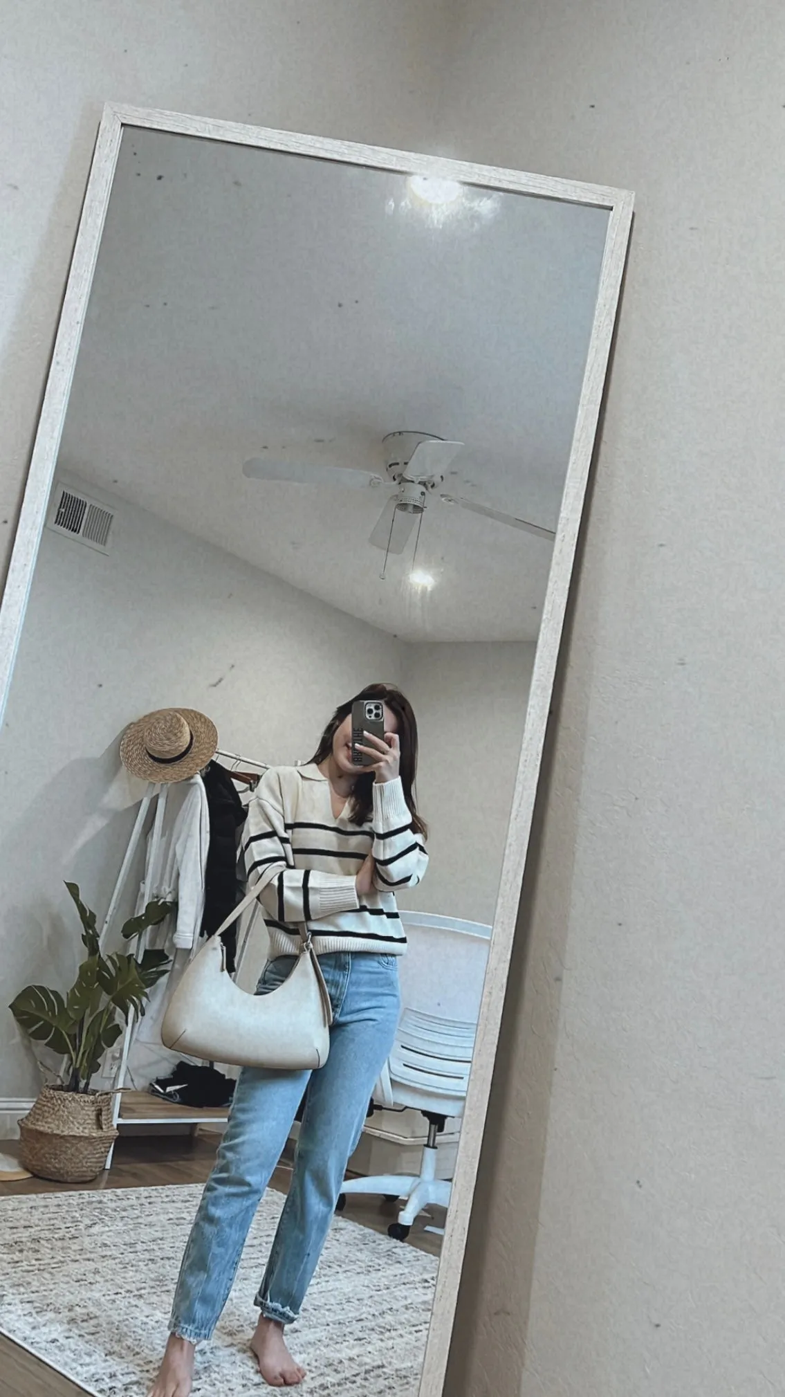Striped Collared Sweater
