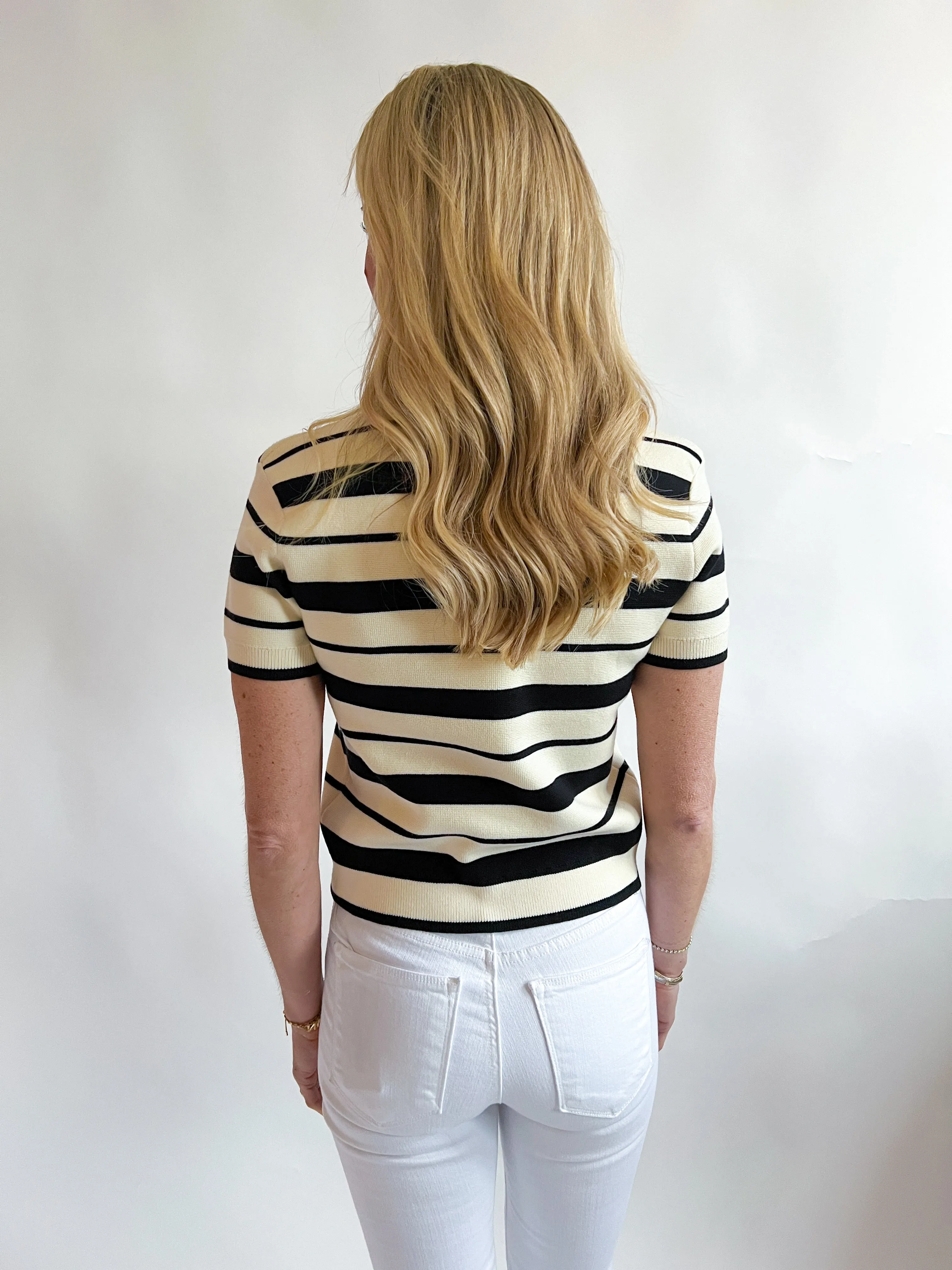 Striped Crew Sweater Top