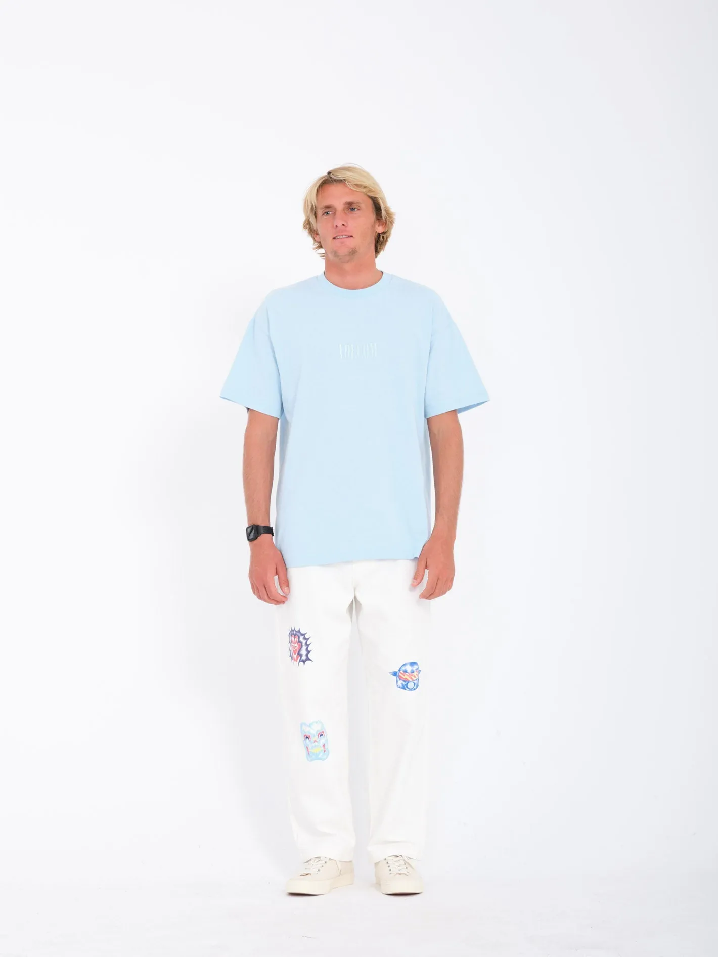 T-shirt Ripple Stone - MISTY BLUE