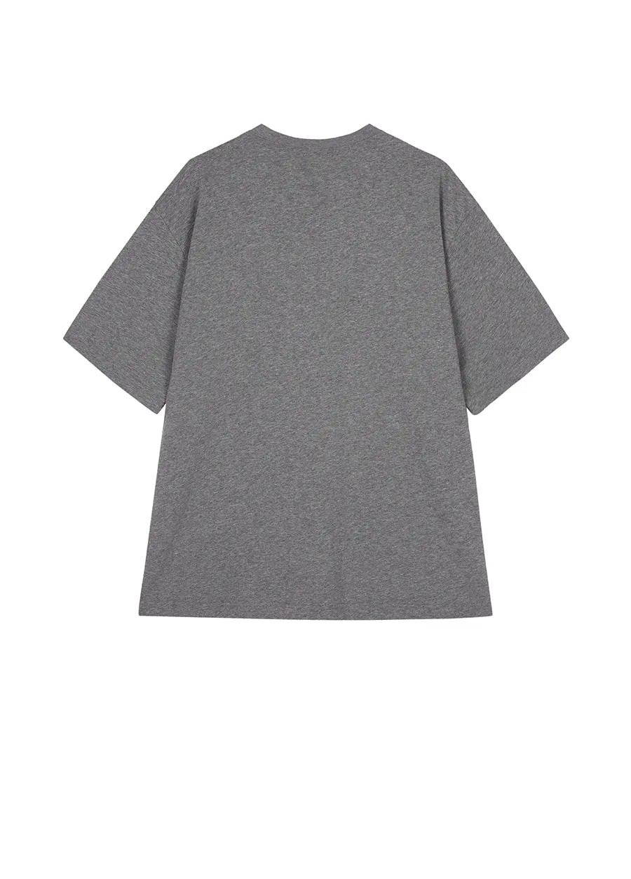 T-Shirt/JNBY Loose Fitting Micro Elastic Short-sleeved T-Shirt