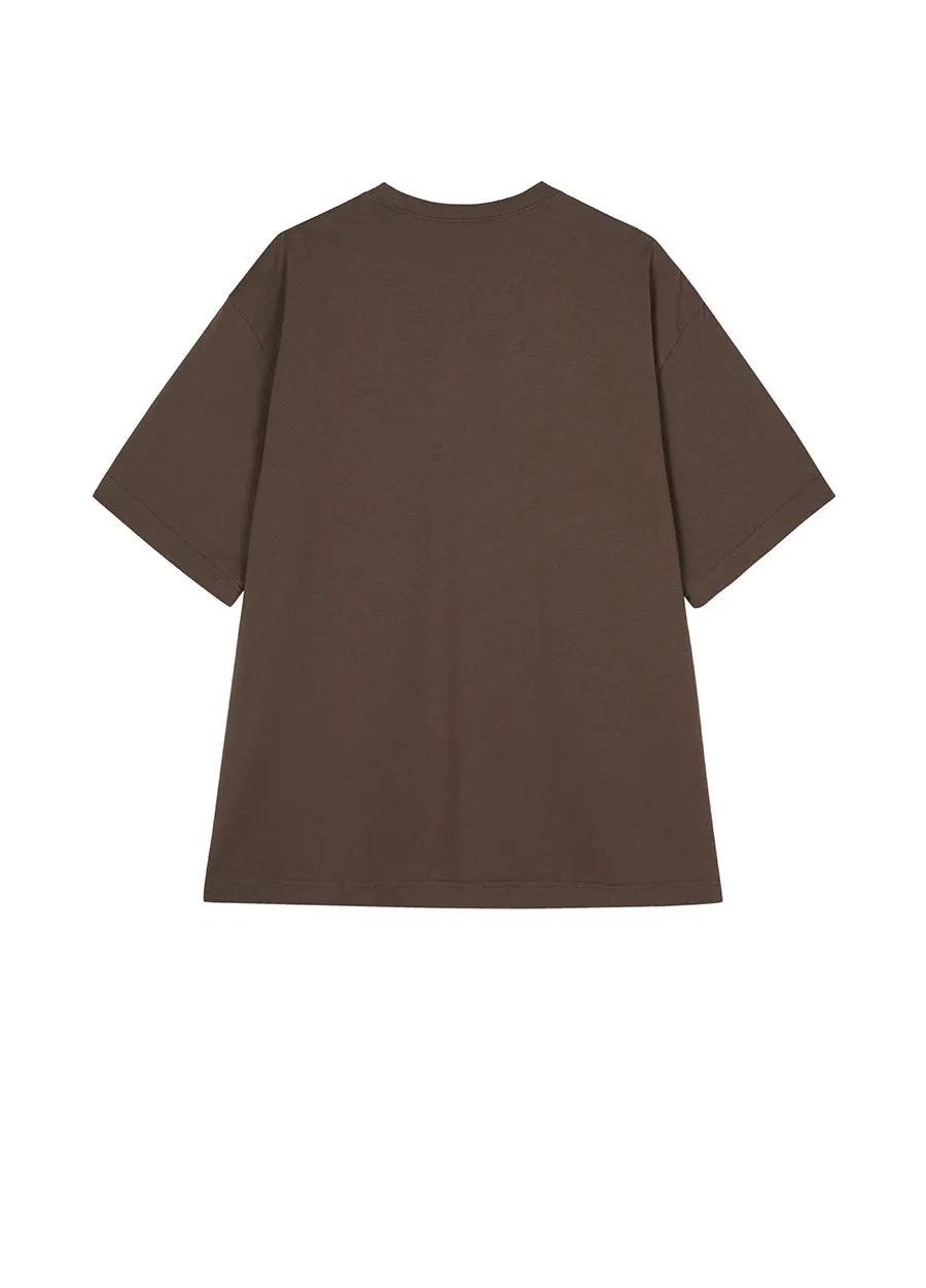 T-Shirt/JNBY Loose Fitting Micro Elastic Short-sleeved T-Shirt