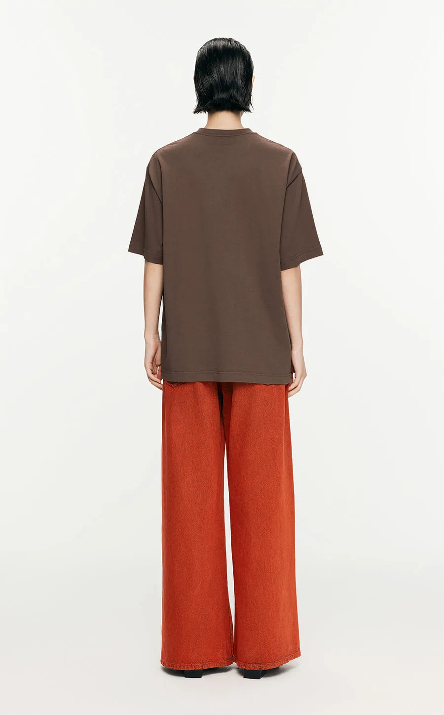 T-Shirt/JNBY Loose Fitting Micro Elastic Short-sleeved T-Shirt