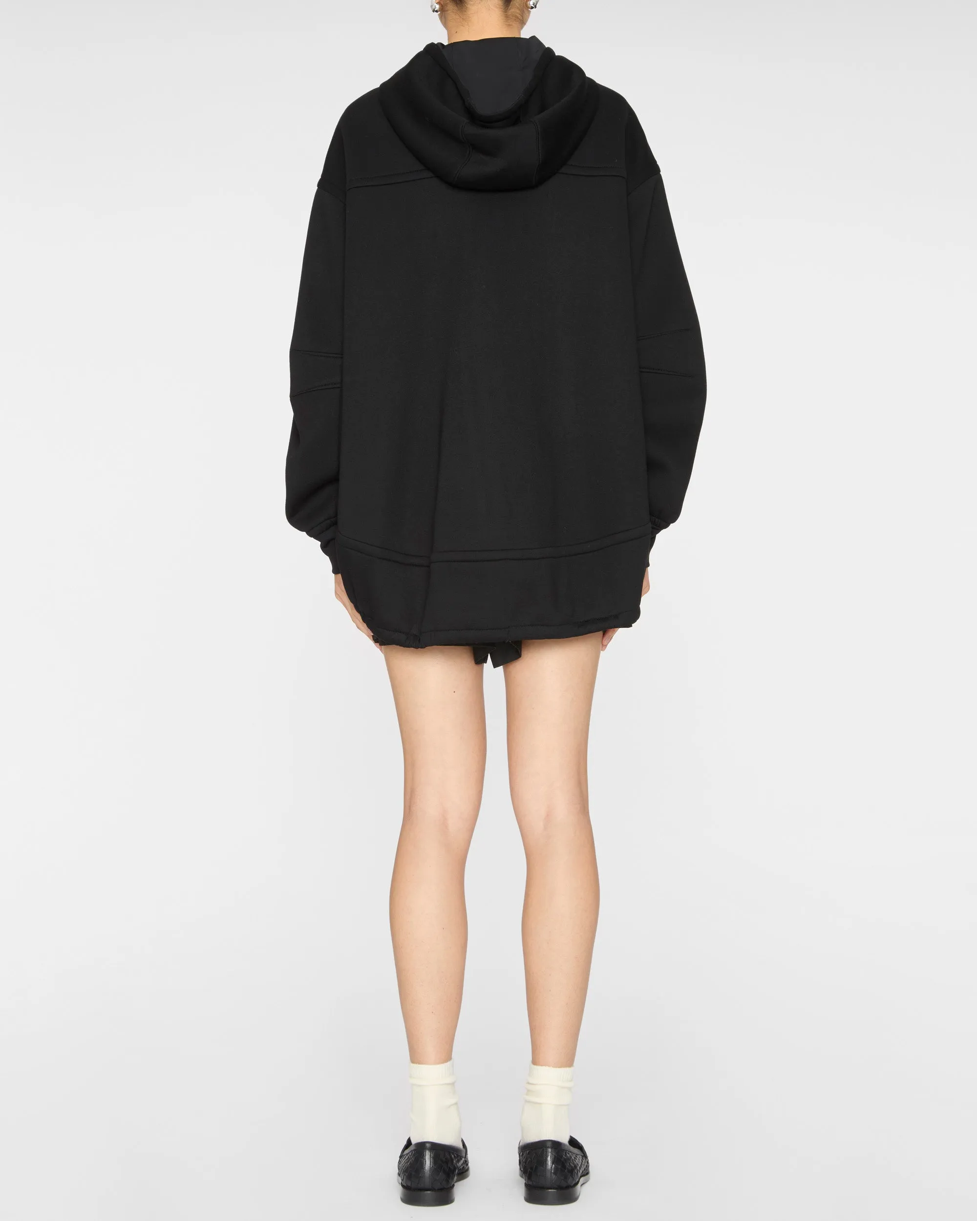Techy Viscose Zip Up Hoodie