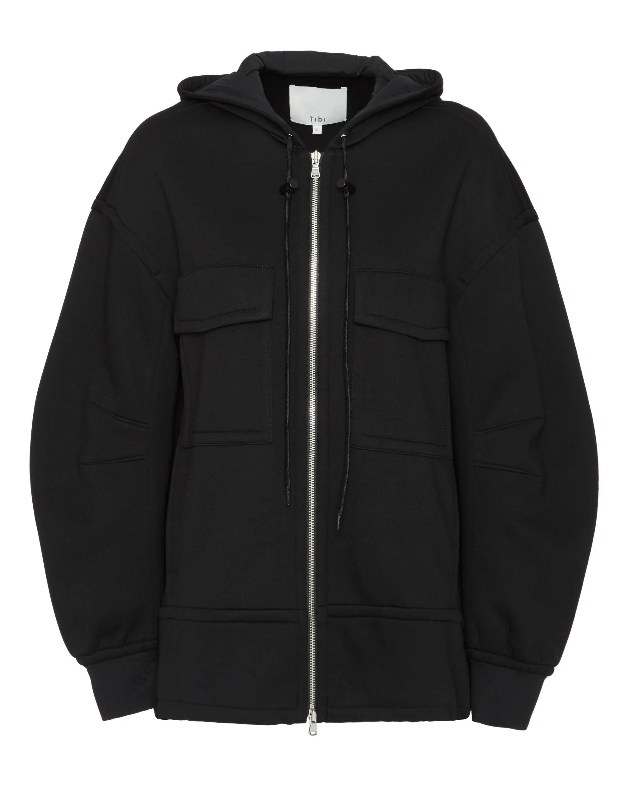 Techy Viscose Zip Up Hoodie