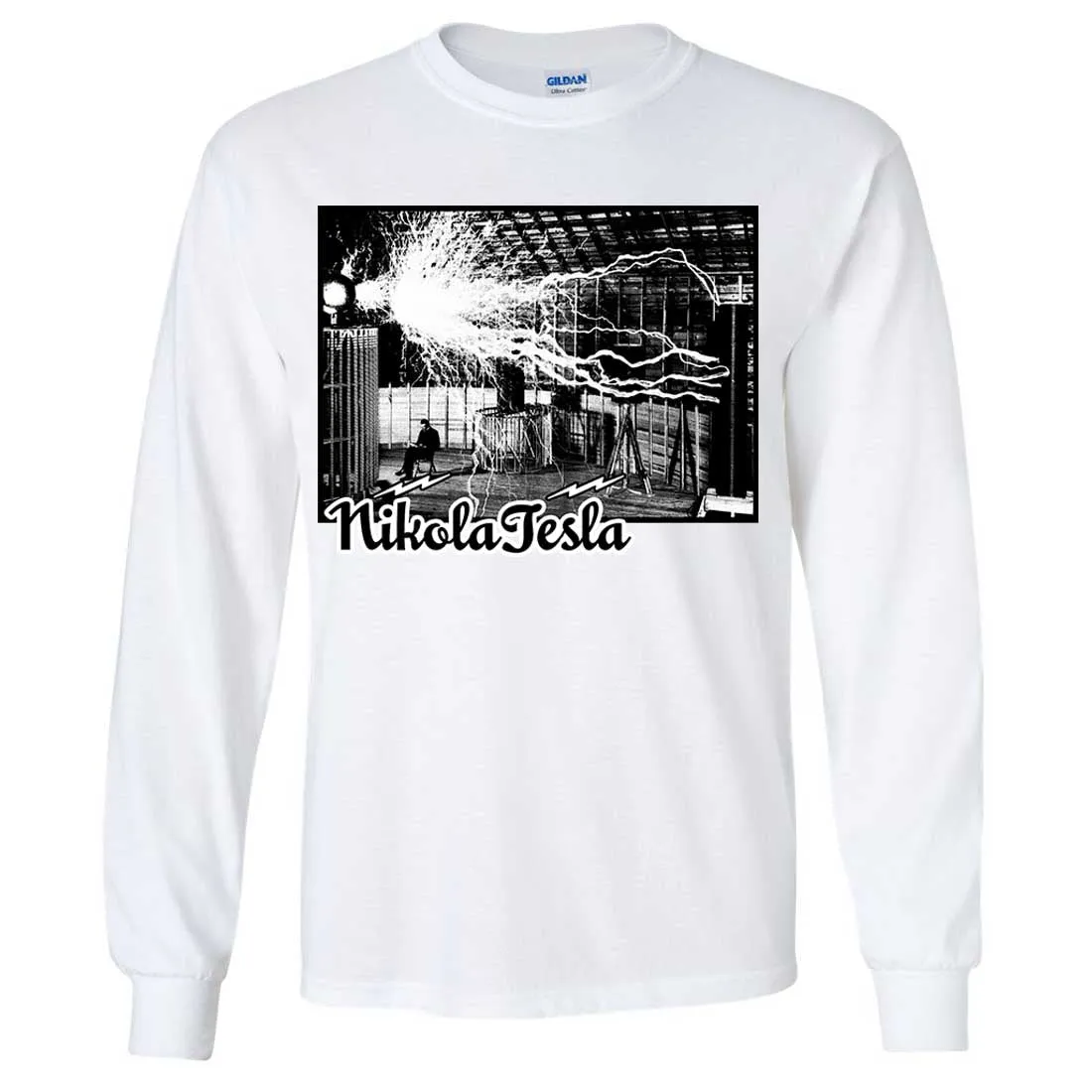 Tesla Coil Two Tone Long Sleeve Shirt