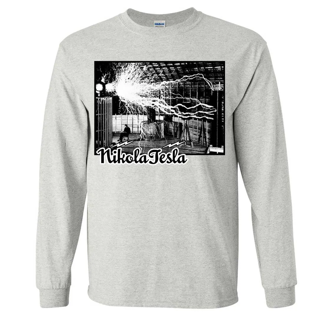 Tesla Coil Two Tone Long Sleeve Shirt