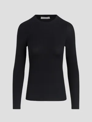The Ribbed Long Sleeve in Black
