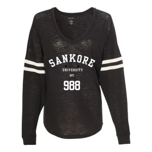 The Sankore University Legend Series - Women's VarsiTee V-Neck Jersey