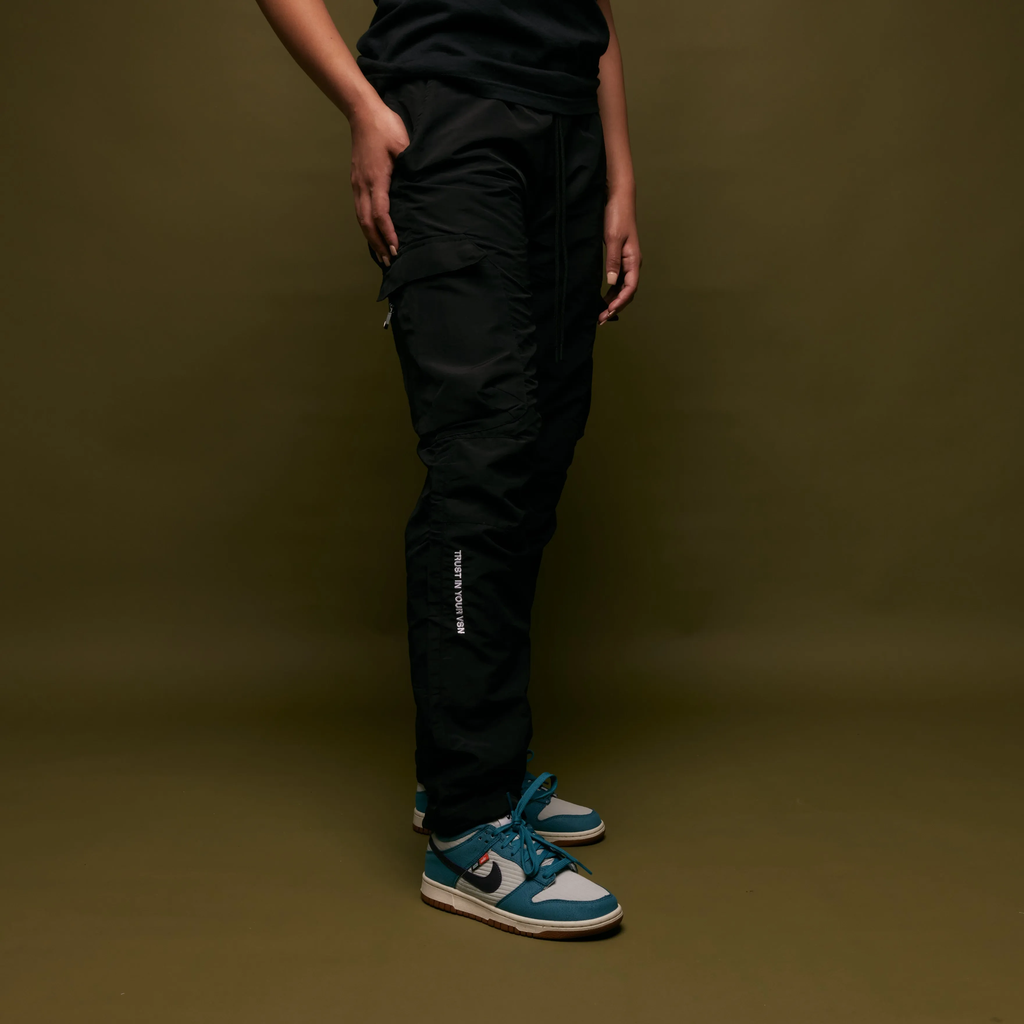 TIYV Utility Cargo Pants (Black)