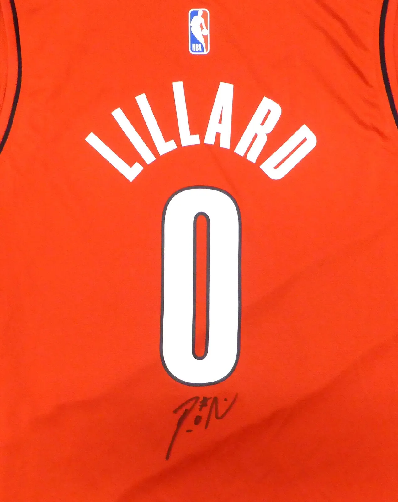 Trail Blazers Damian Lillard Autographed Fanatics Jersey Beckett QR #BH51106