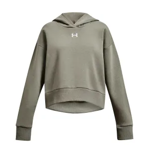 Under Armour 1379517 Rival Crop Hoodie Green - Girls