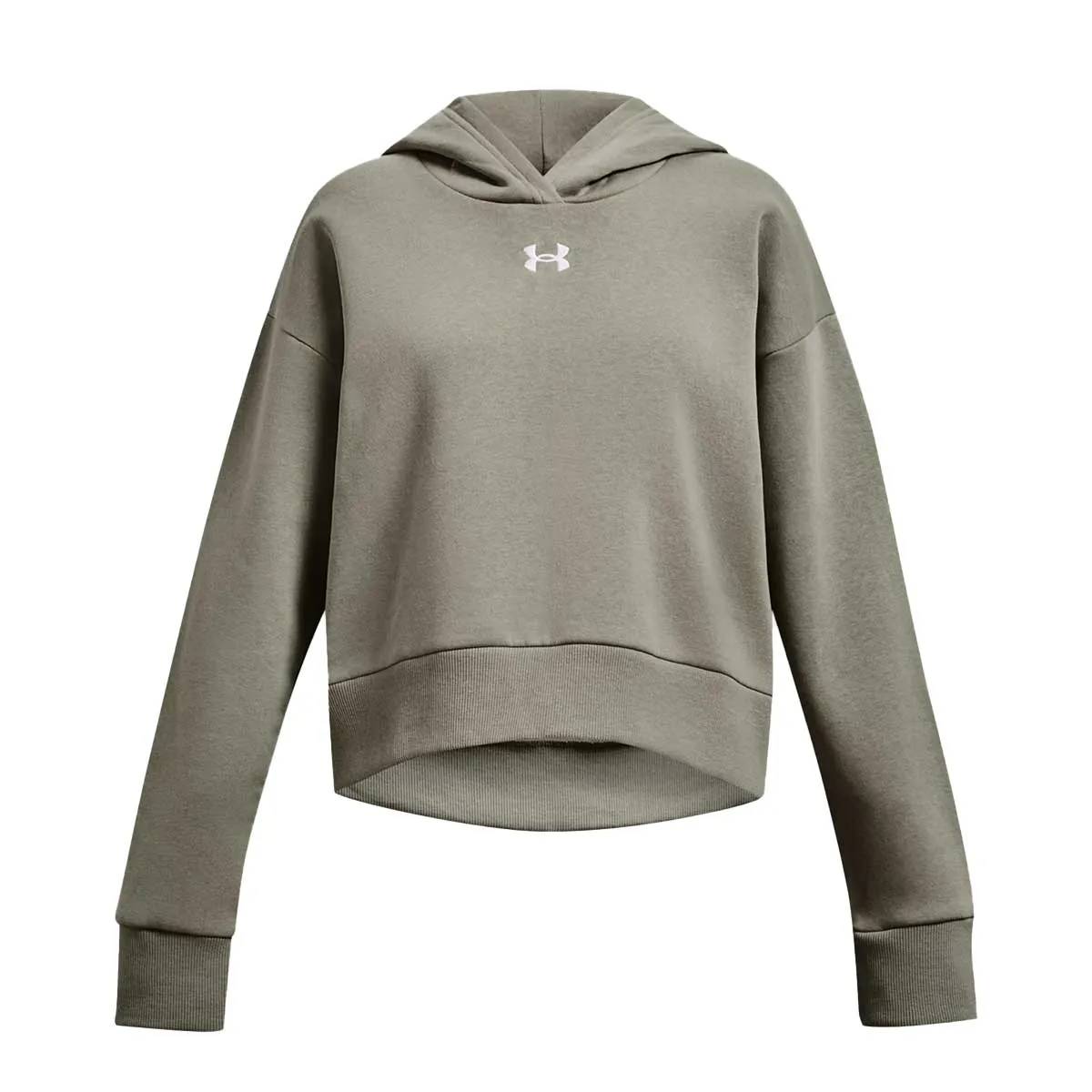 Under Armour 1379517 Rival Crop Hoodie Green - Girls