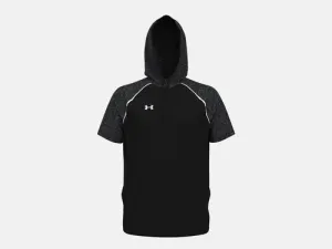 Under Armour Men's Command Warm-Up Short Sleeve Hoodie - Black