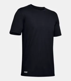 UNDER ARMOUR TACTICAL COTTON T-SHIRT - BLACK