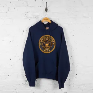 Vintage US Navy Hoodie - Navy - XL