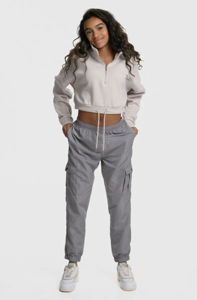 VIXEN GIRLS CARGO PANTS - GREY