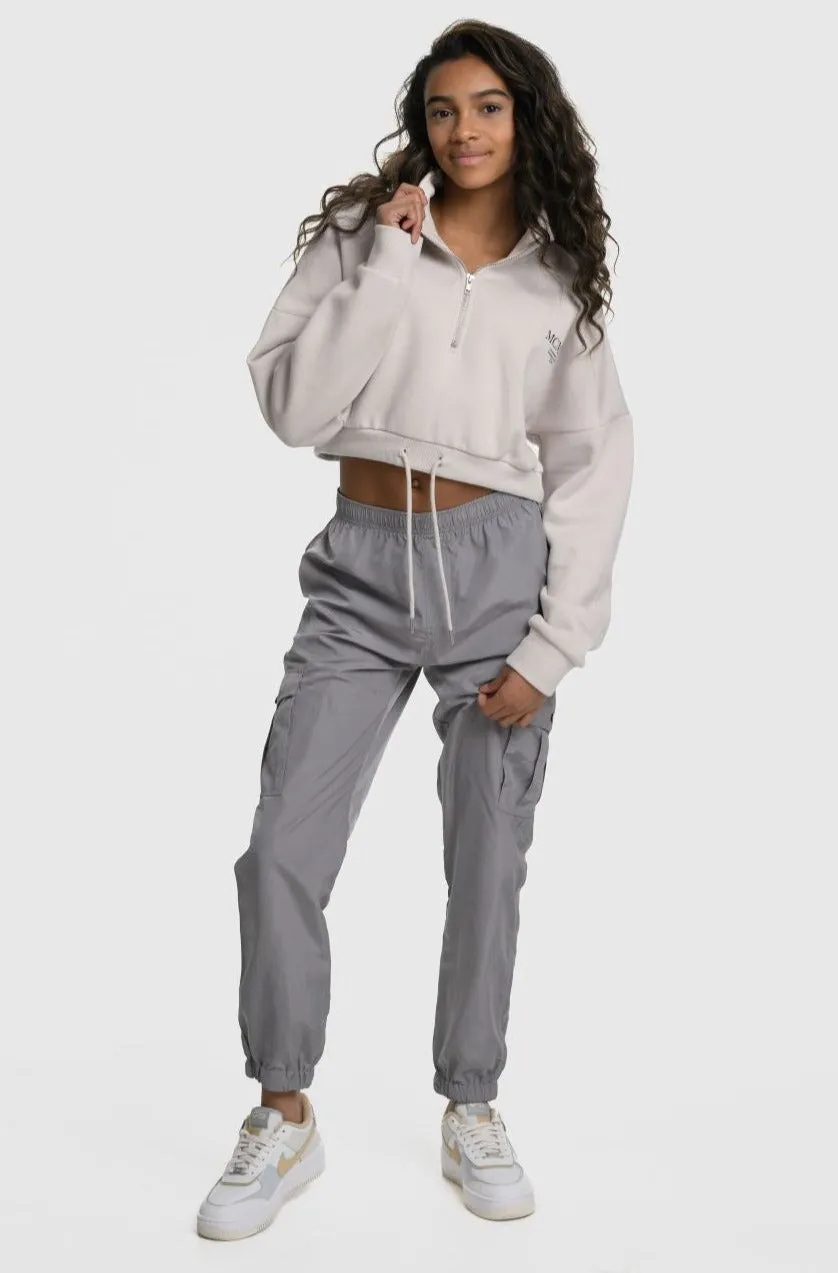 VIXEN GIRLS CARGO PANTS - GREY