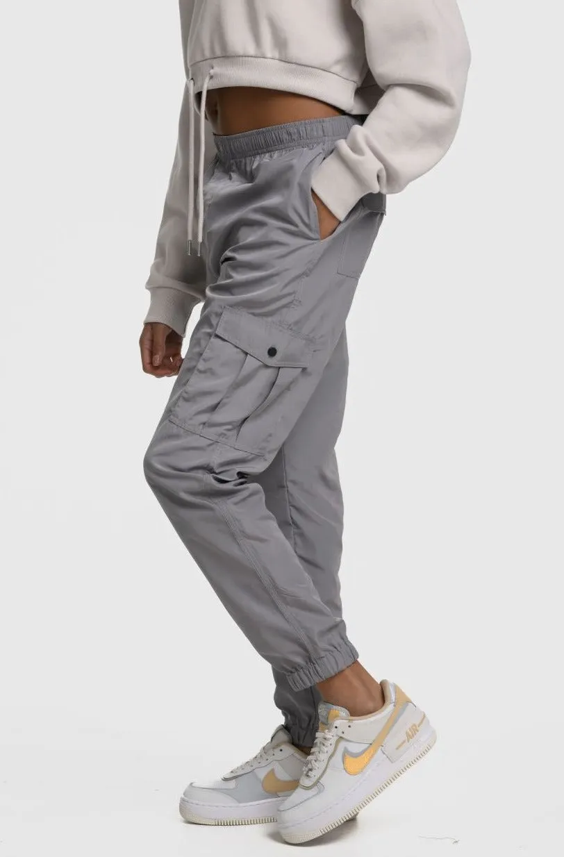 VIXEN GIRLS CARGO PANTS - GREY
