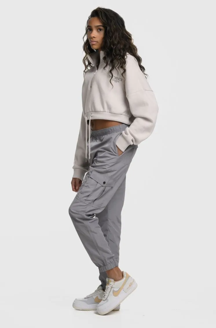 VIXEN GIRLS CARGO PANTS - GREY