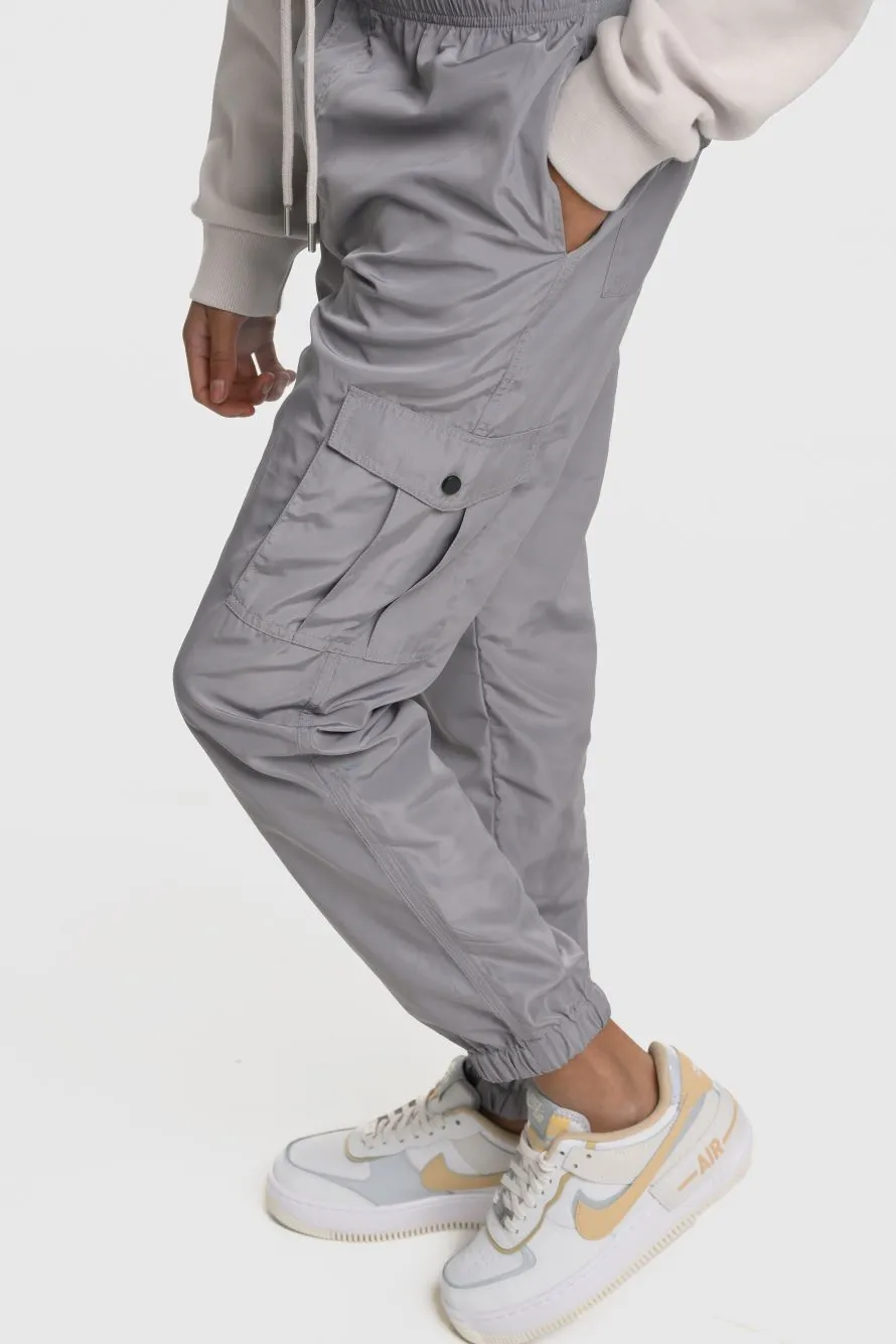 VIXEN GIRLS CARGO PANTS - GREY