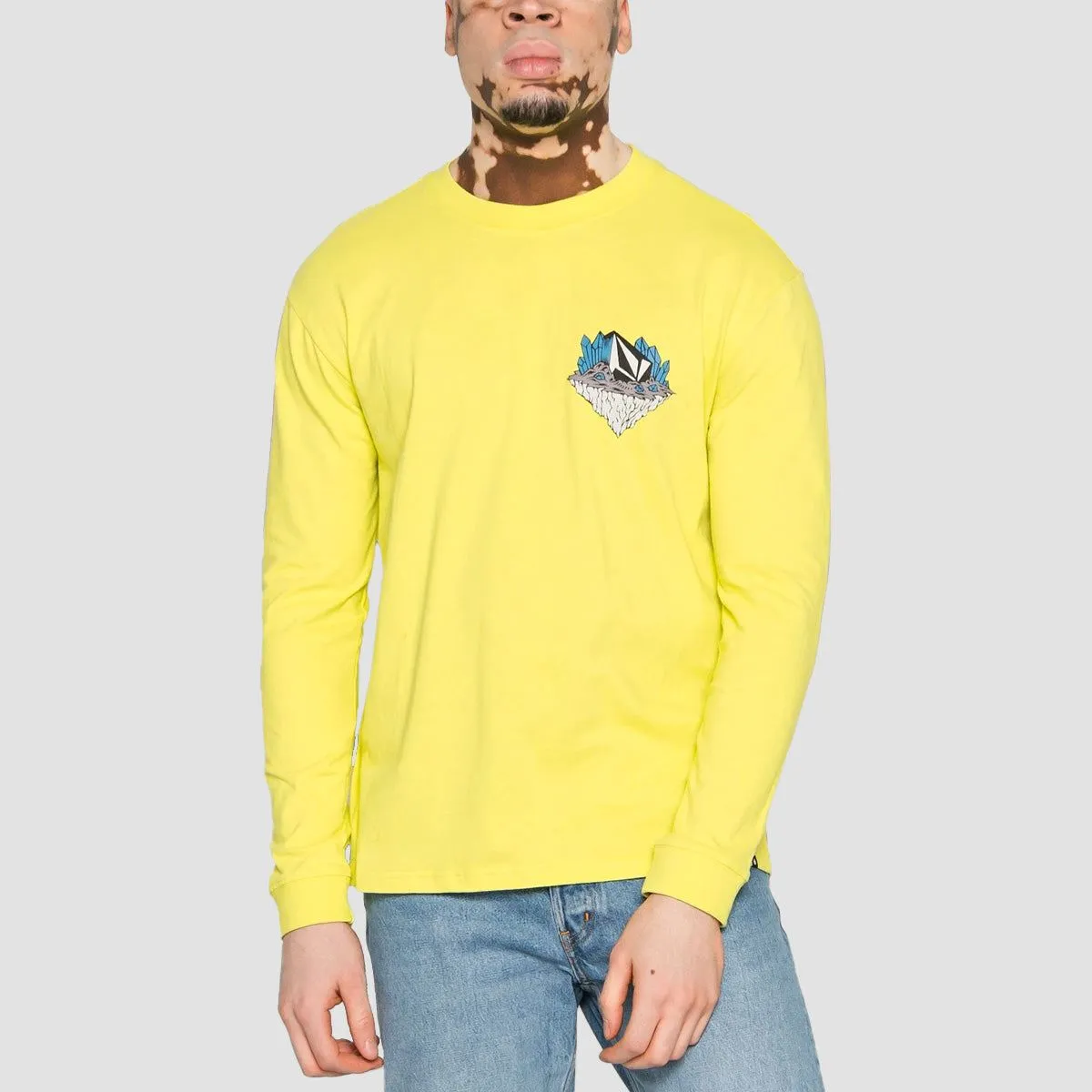 Volcom Macro Dose Loose Fit Longsleeve T-Shirt Limeade