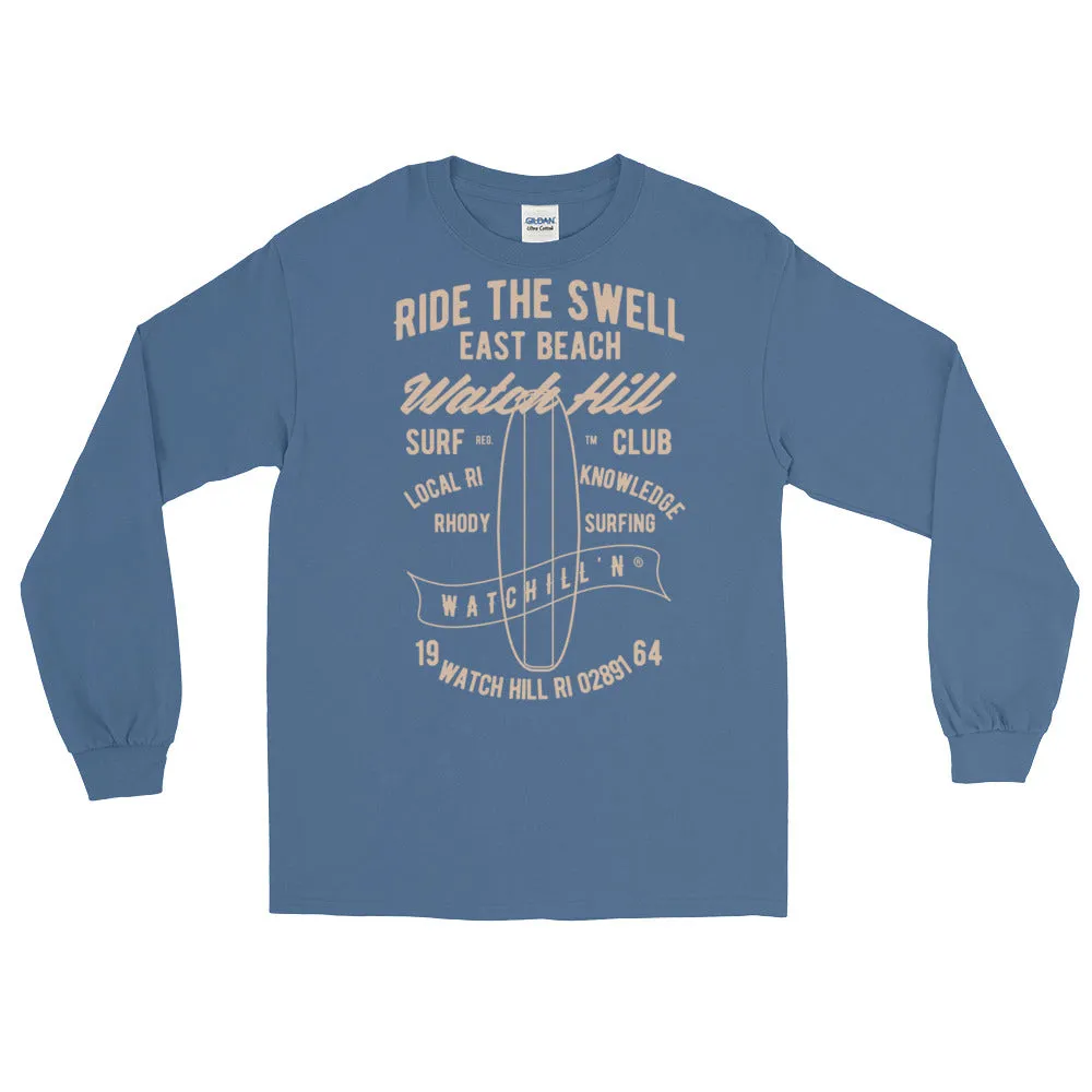 Watchill'n 'Ride the Swell' - Long-Sleeve T-Shirt (Khaki)
