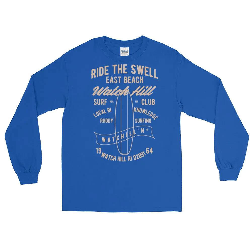 Watchill'n 'Ride the Swell' - Long-Sleeve T-Shirt (Khaki)