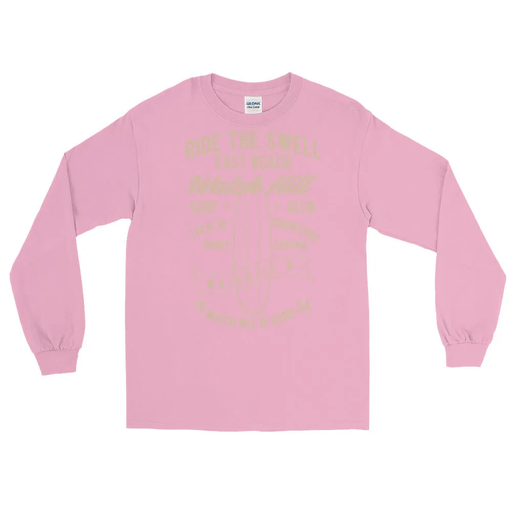 Watchill'n 'Ride the Swell' - Long-Sleeve T-Shirt (Khaki)