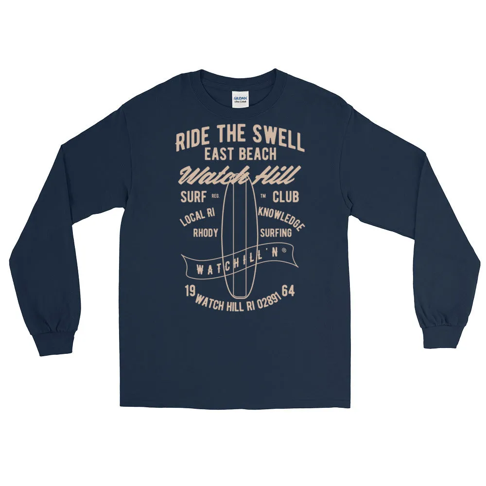 Watchill'n 'Ride the Swell' - Long-Sleeve T-Shirt (Khaki)