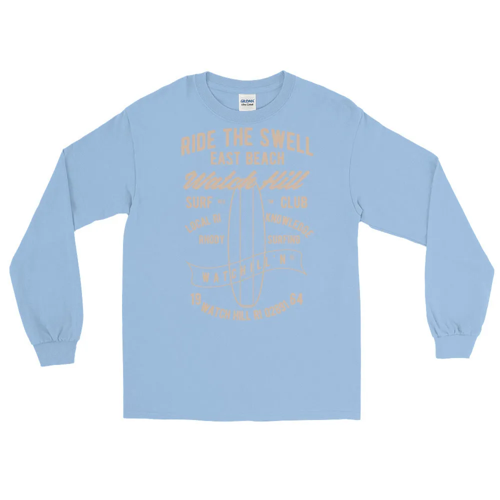 Watchill'n 'Ride the Swell' - Long-Sleeve T-Shirt (Khaki)