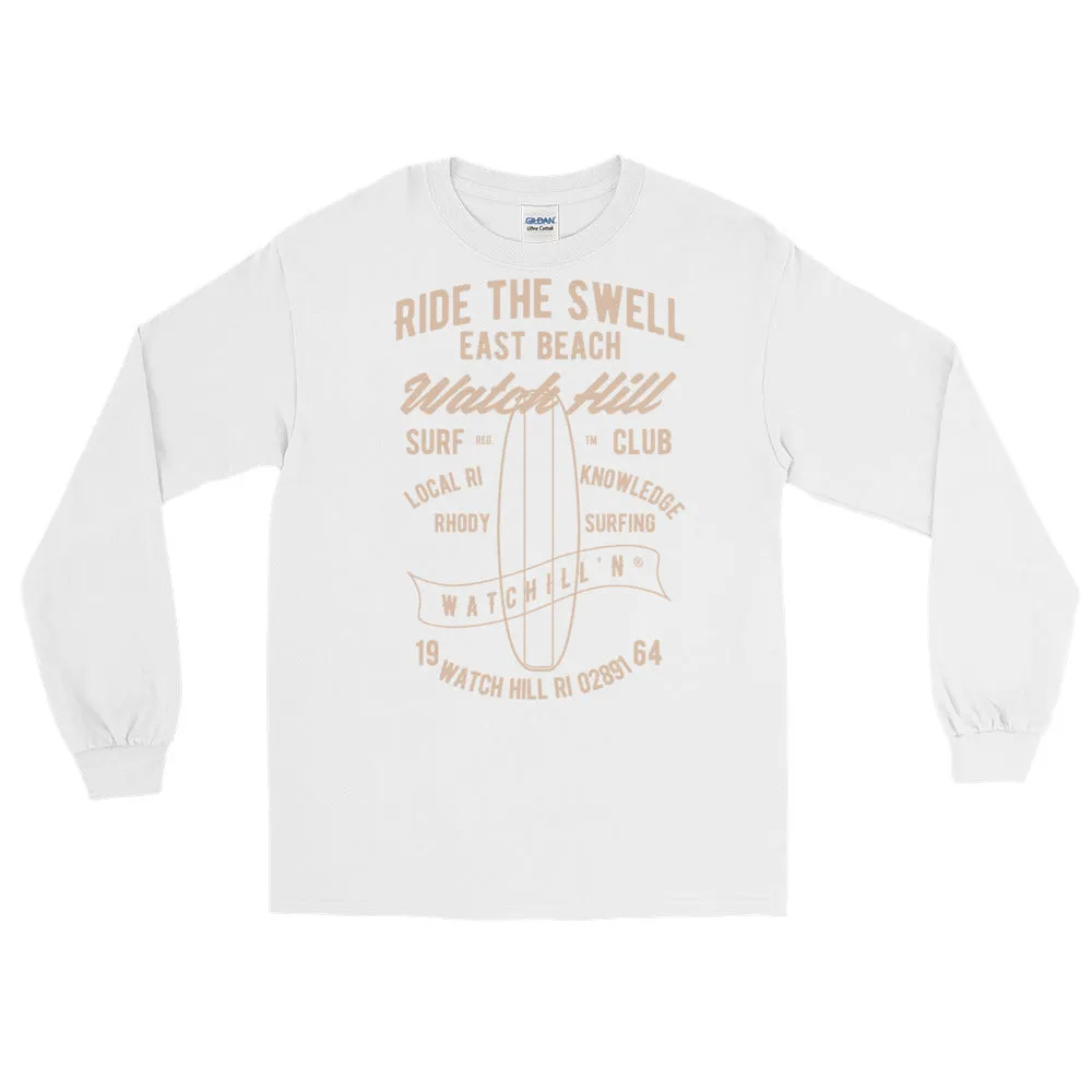 Watchill'n 'Ride the Swell' - Long-Sleeve T-Shirt (Khaki)
