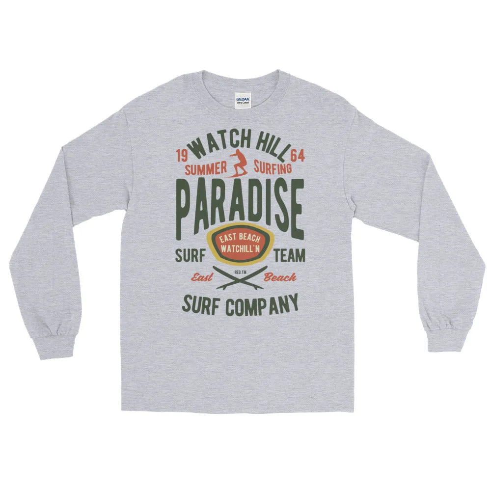 Watchill'n 'Summer Surfing' - Long-Sleeve T-Shirt (Green/Terracotta)