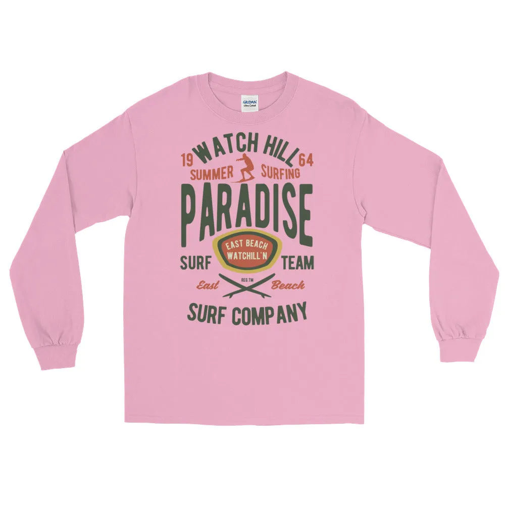 Watchill'n 'Summer Surfing' - Long-Sleeve T-Shirt (Green/Terracotta)