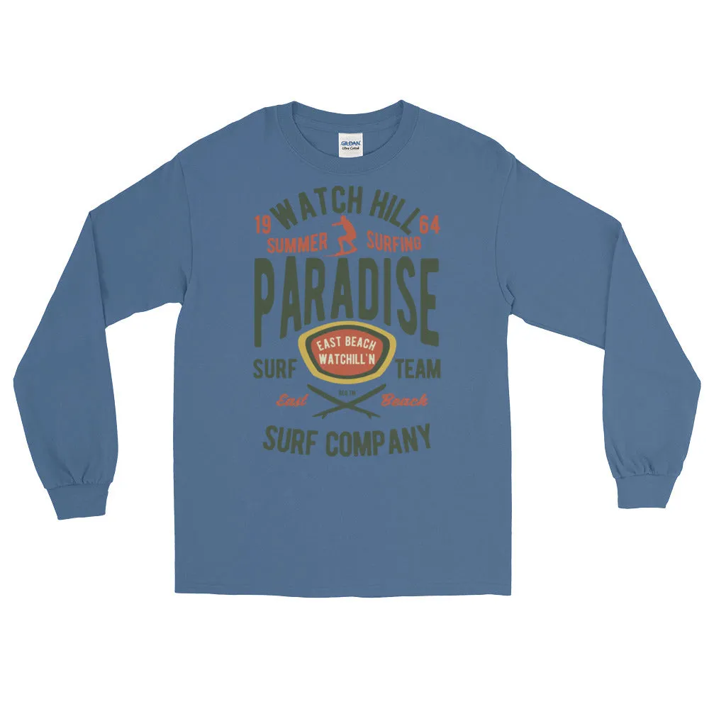 Watchill'n 'Summer Surfing' - Long-Sleeve T-Shirt (Green/Terracotta)