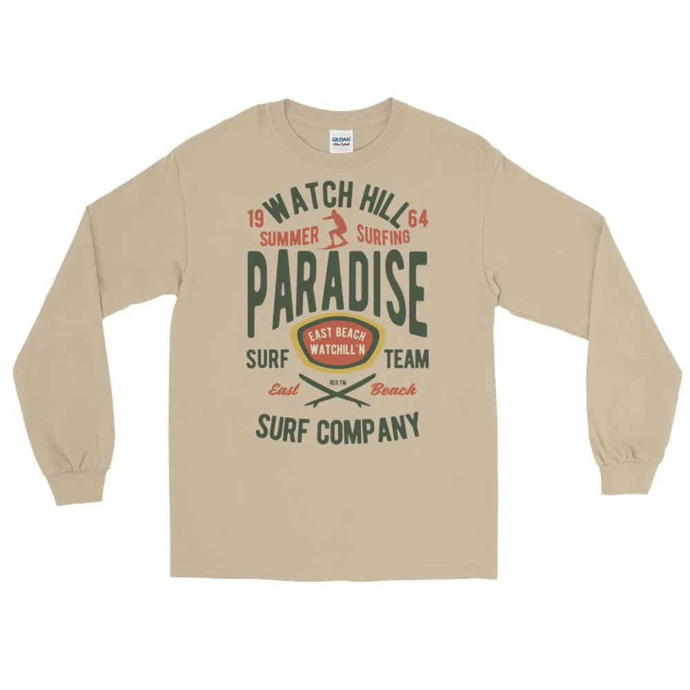 Watchill'n 'Summer Surfing' - Long-Sleeve T-Shirt (Green/Terracotta)