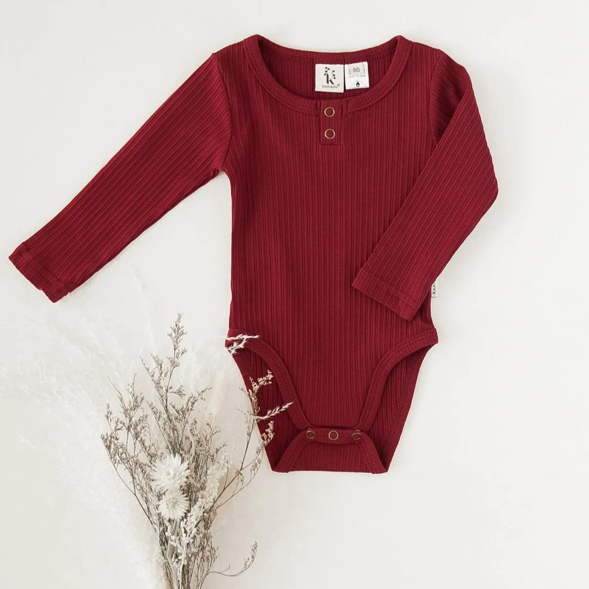 Willow Long Sleeve Bodysuit - Storybook Red