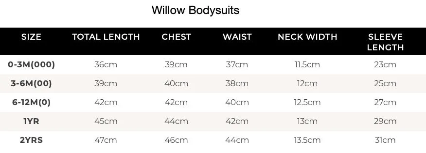 Willow Long Sleeve Bodysuit - Storybook Red