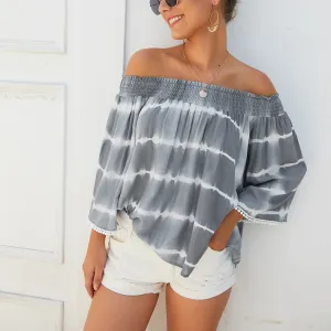 Women‘s One Off Shoulder Loose Shirt Blouse