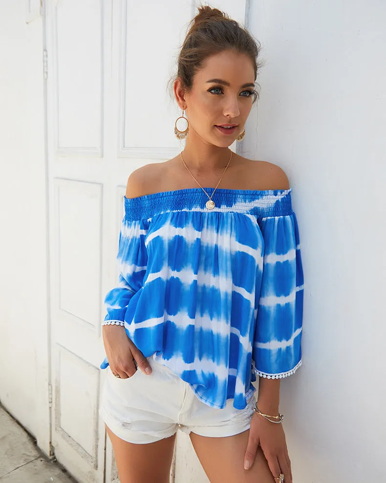 Women‘s One Off Shoulder Loose Shirt Blouse