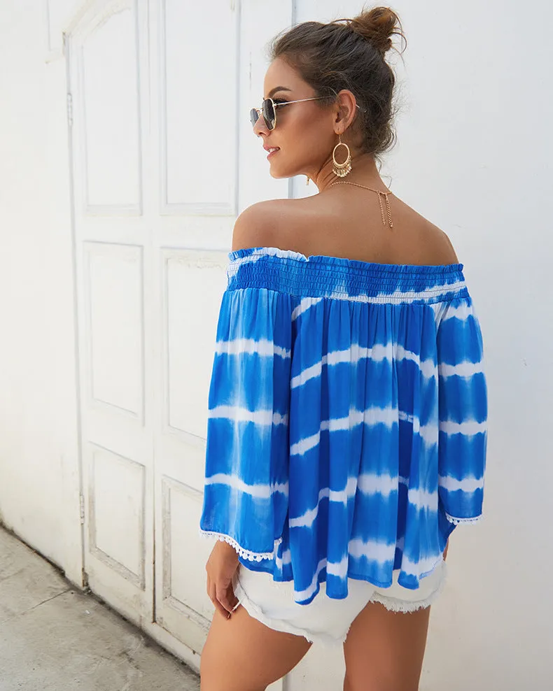 Women‘s One Off Shoulder Loose Shirt Blouse
